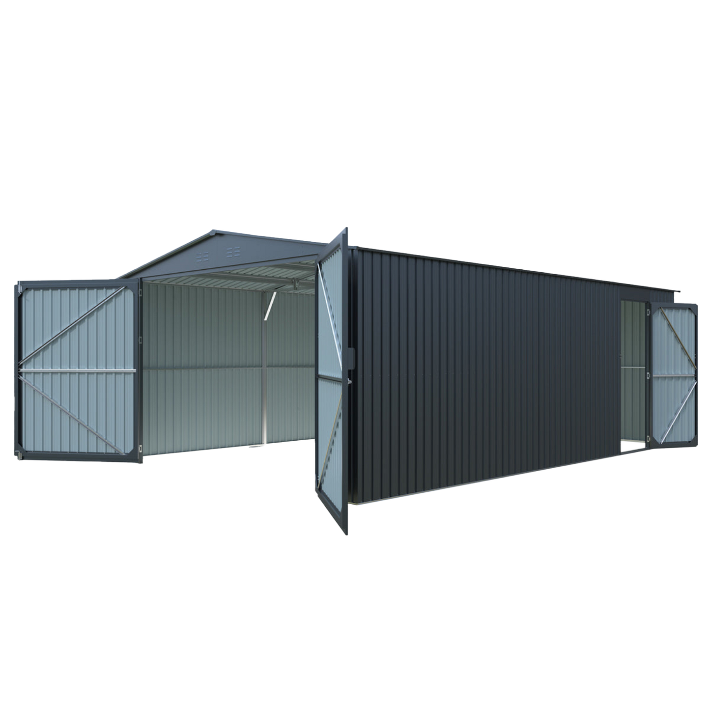 Upgraded Metal Storage Shed 13'x20' Plus