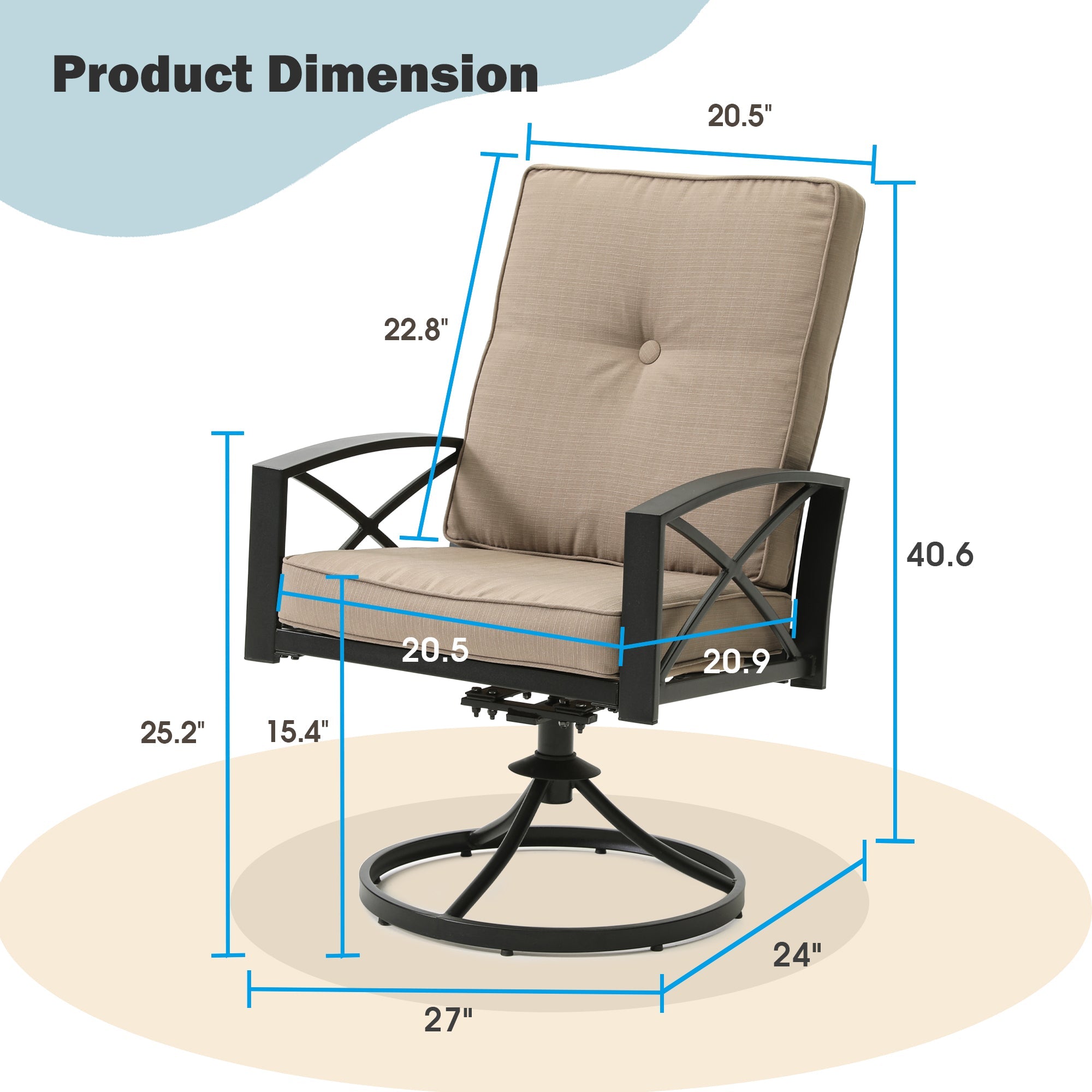 [AS-IS] Chery Industrial Lounge Swivel Chair