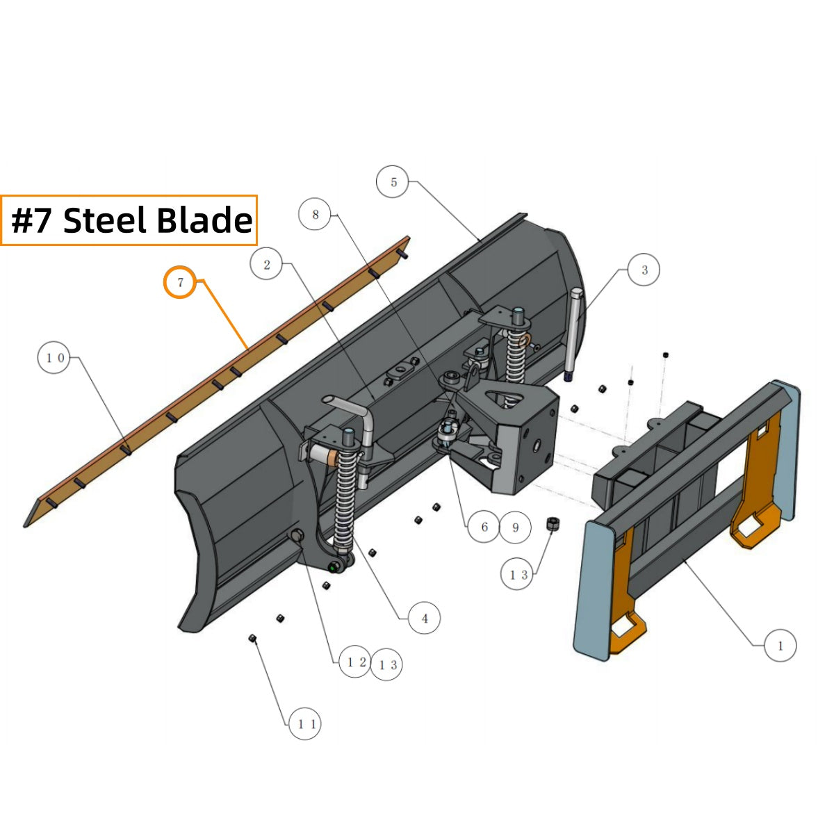 Parts List - Greatbear 86" Hydraulic Snow Plow