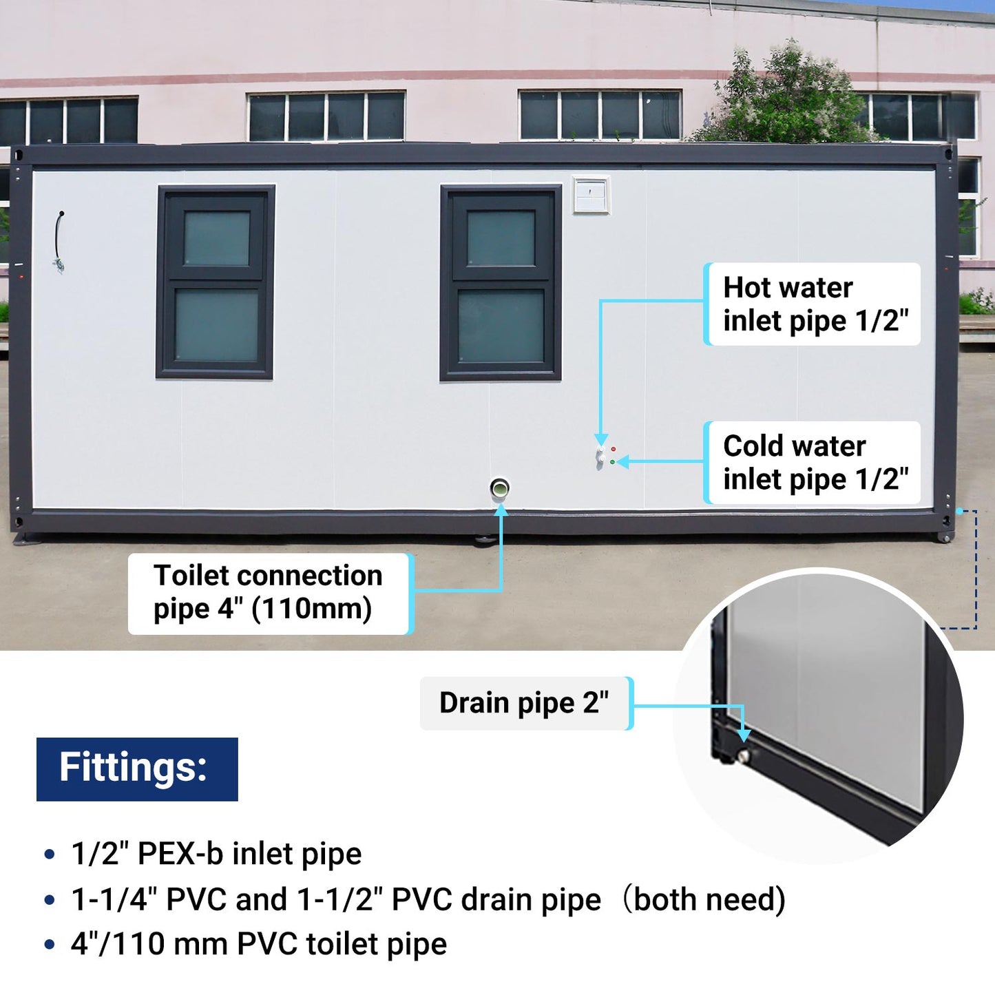 Pipe data-20ft Portable office-C