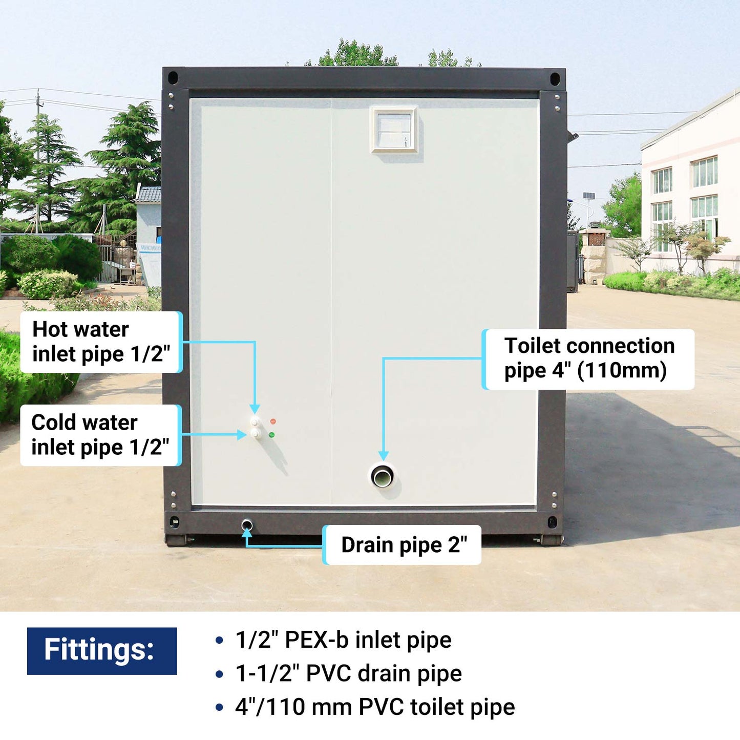 Pipe data-20ft Portable office-D