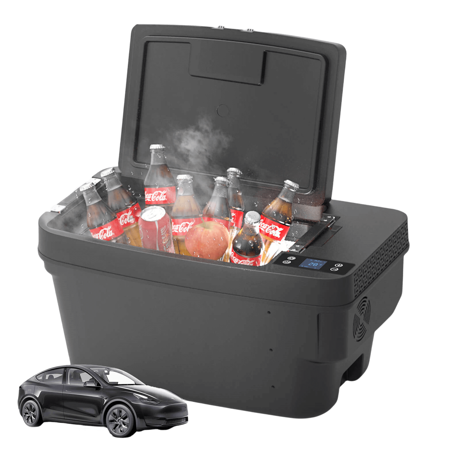Portable freezer specially designed for Tesla Model Y