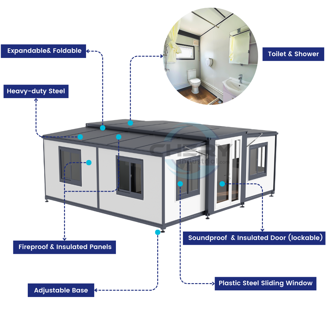Expandable Prefab Home 19ft x 20ft Features