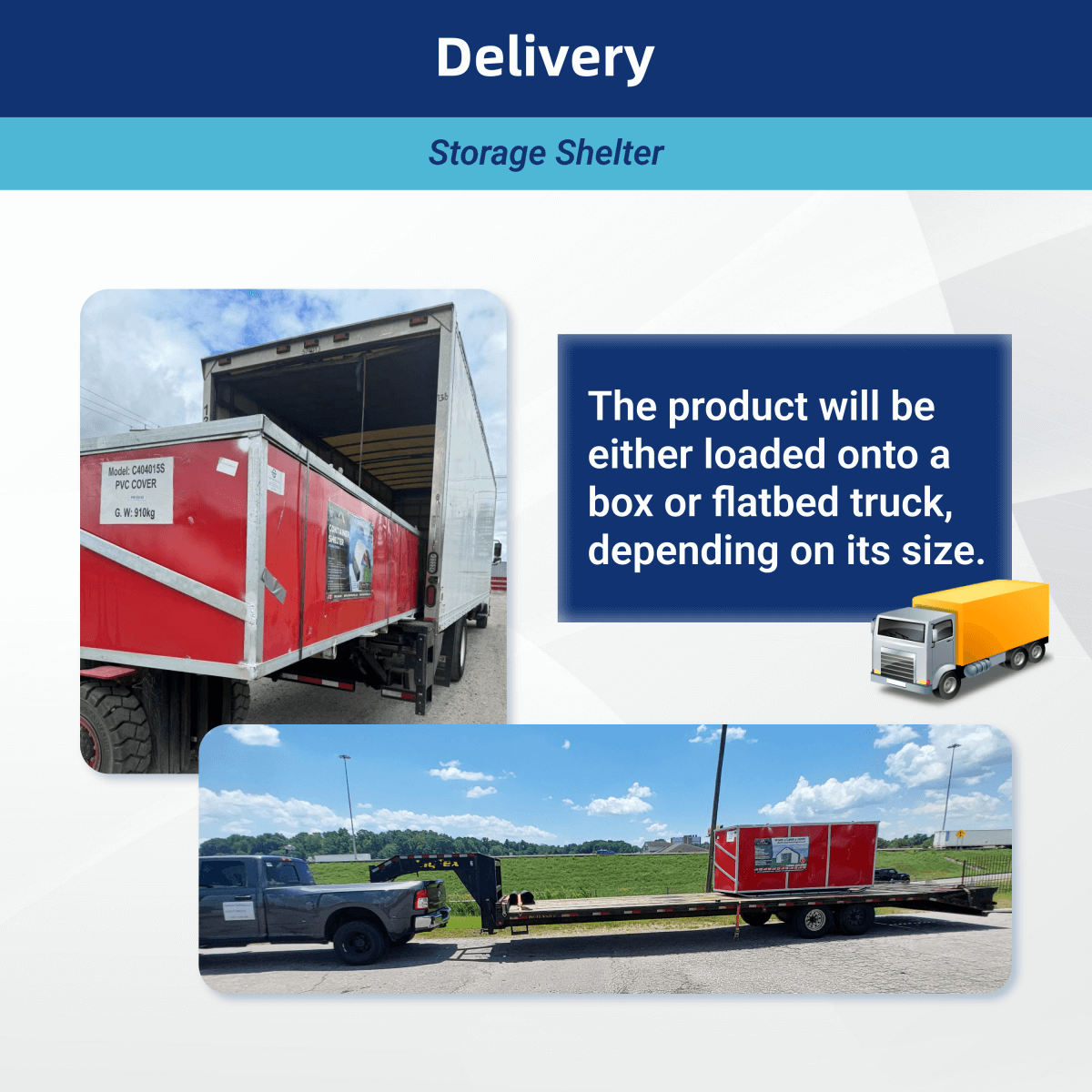 Chery Industrial Storage Shelter delivery