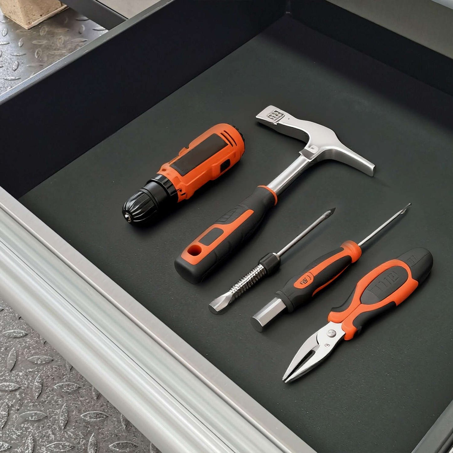 drawers with tools