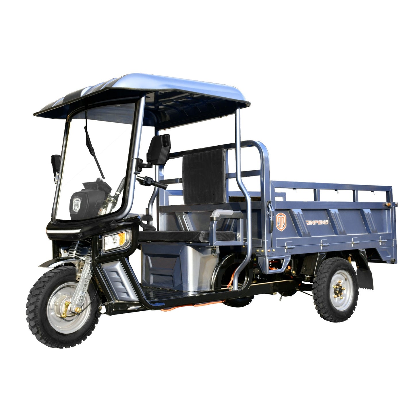Electric Cargo Tricycle with Canopy 1760lb Load Capacity, 60V 1500W Motor