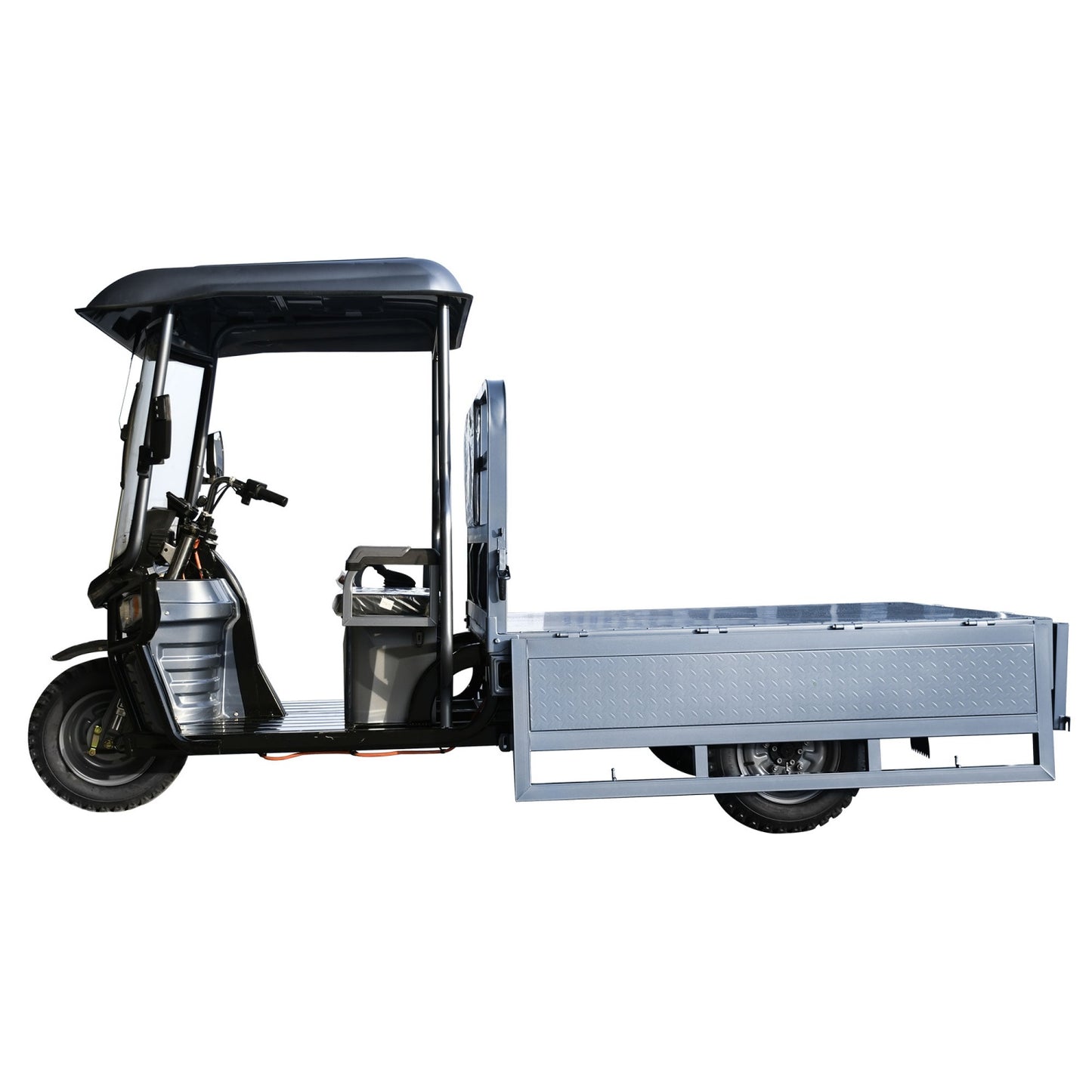 Electric Cargo Tricycle with Canopy 1760lb Load Capacity, 60V 1500W Motor