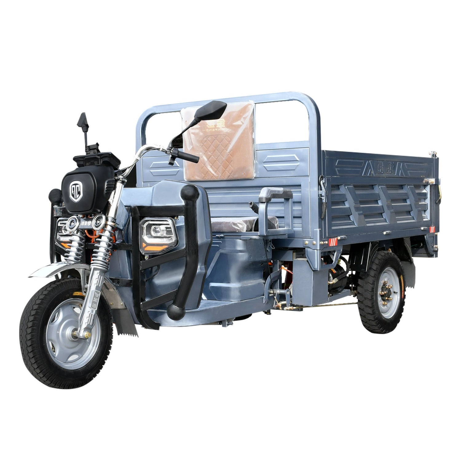 Electric Hydraulic Dump Cargo Tricycle 1760lb Load Capacity, 60V 1500W Motor