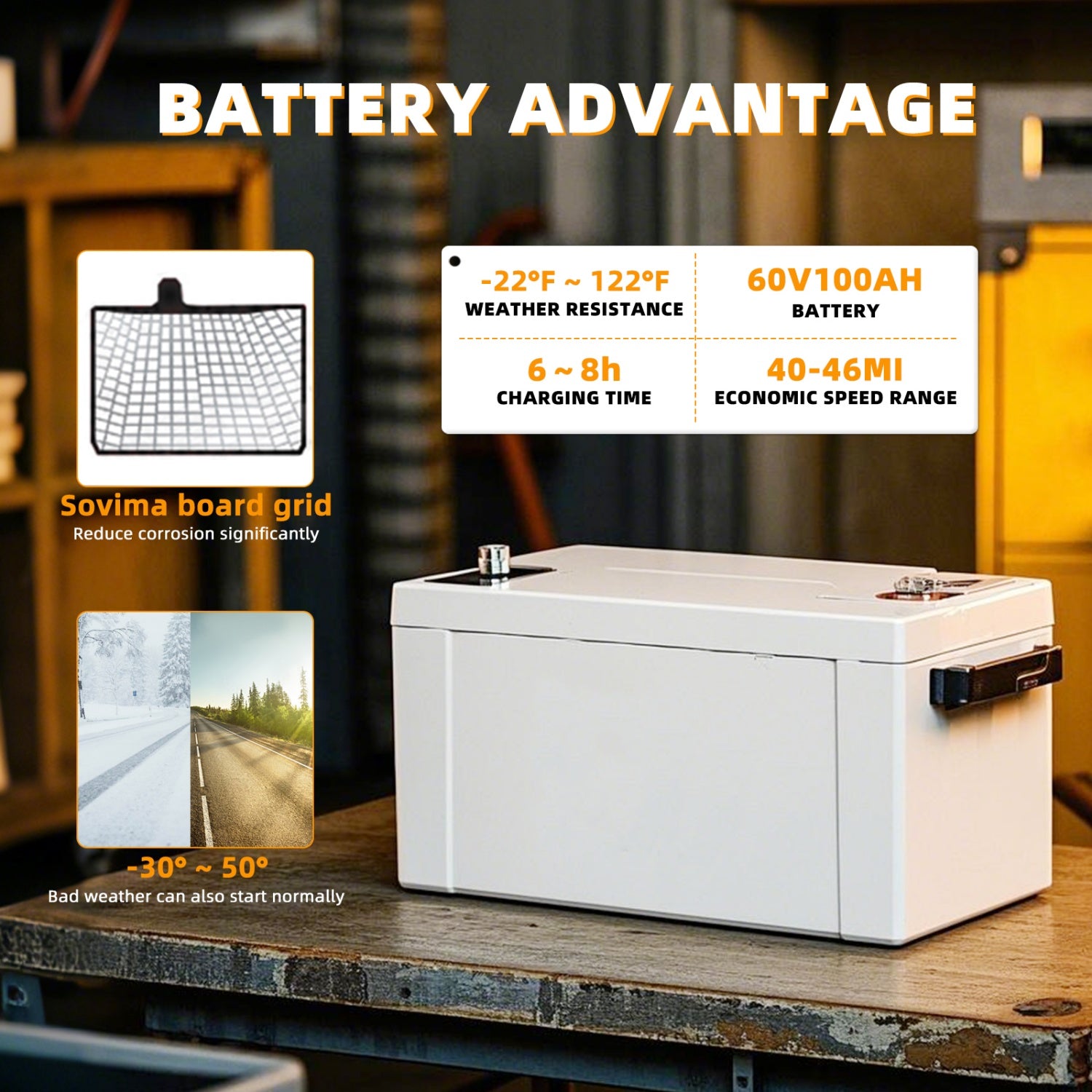 Electric Hydraulic Dump Cargo Tricycle 1760lb Load Capacity, 60V 1500W Motor