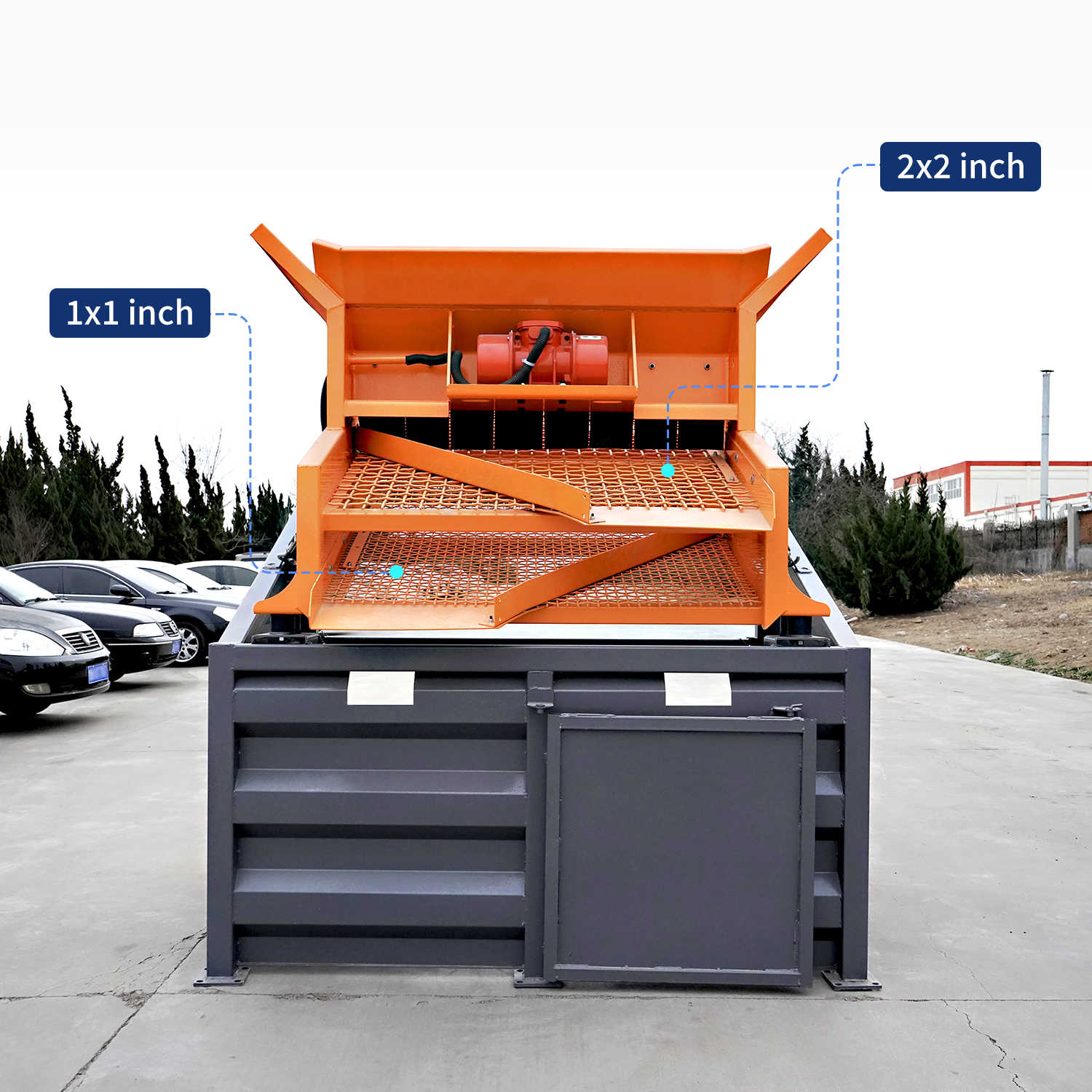 Greatbear Skid Steer Vibratory Screen-Holes Dimension