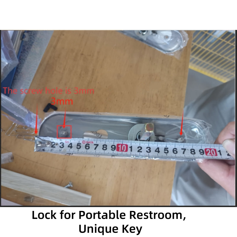 Lock for Portable Restroom, Unique Key