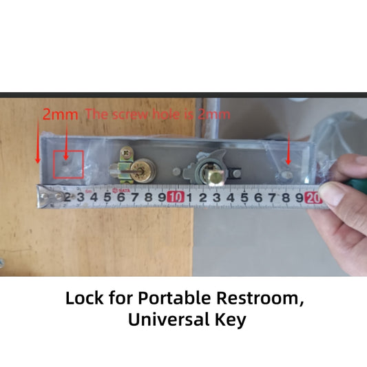 Lock for Portable Restroom, Universal Key