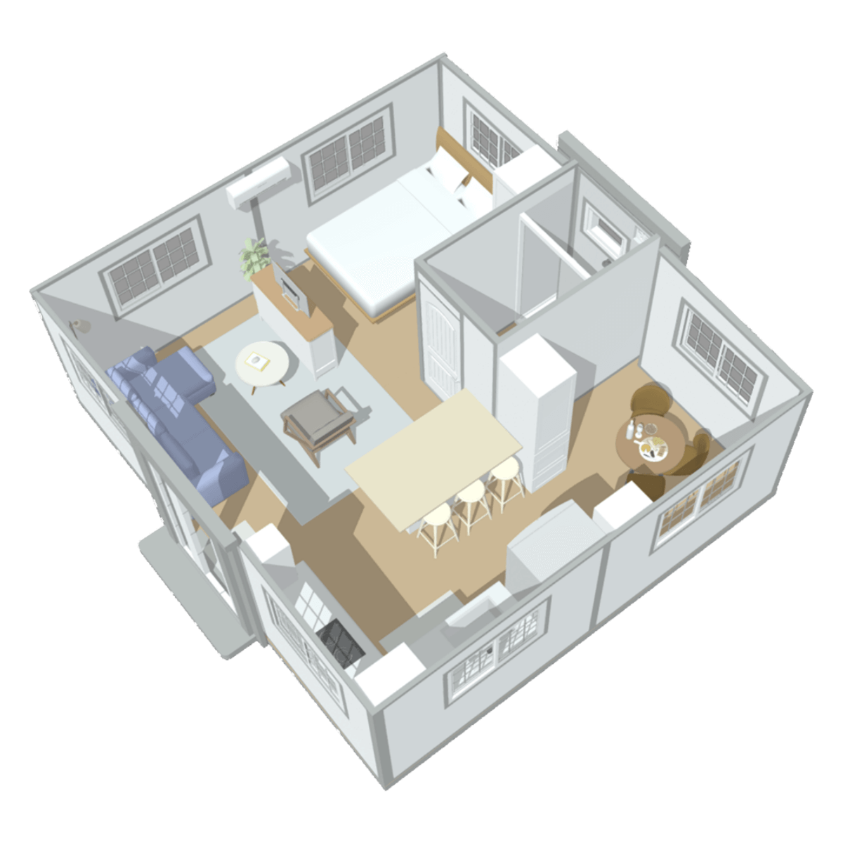 Bastone Expandable Prebuilt Home 19ft x 20ft