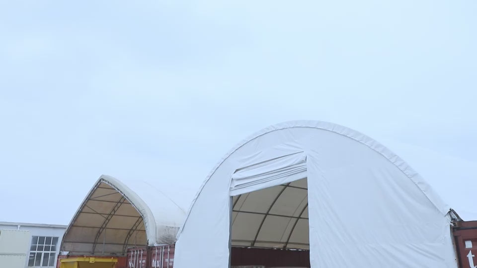 Gold Mountain Single Truss Arch Storage Shelter W40'xL80'xH20'