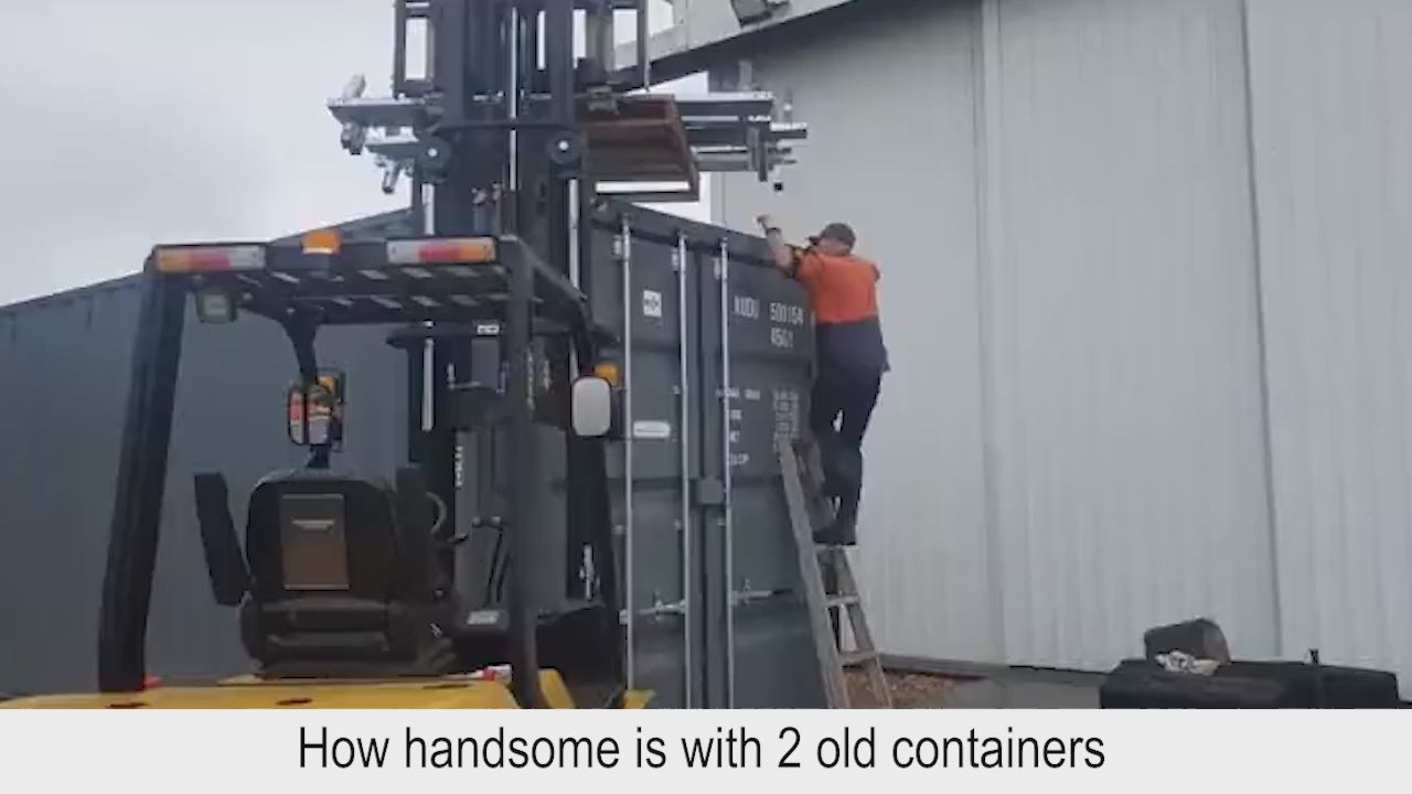 Shipping Container Canopy Shelter 40'x40'x13'