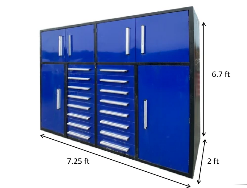 Steelman 7' Garage Storage Cabinets (16 Drawers)