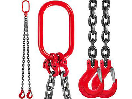 Greatbear Double Leg Lifting Chain Sling w/ Sling Hooks