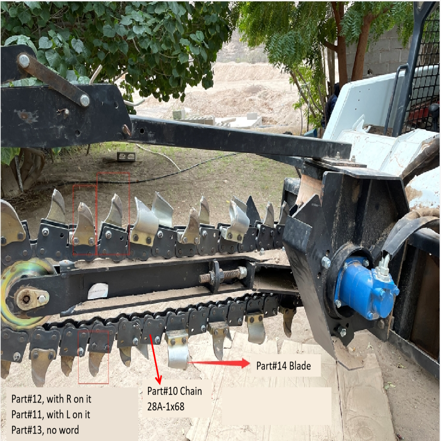Greatbear Trencher Chain Parts