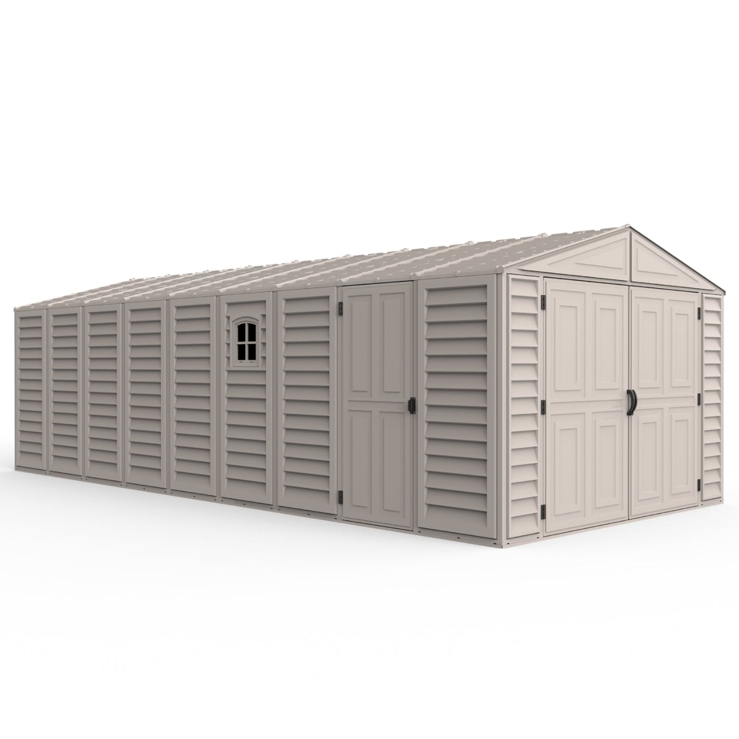 10.5x23 ft Vinyl Garage Shed 15326 01