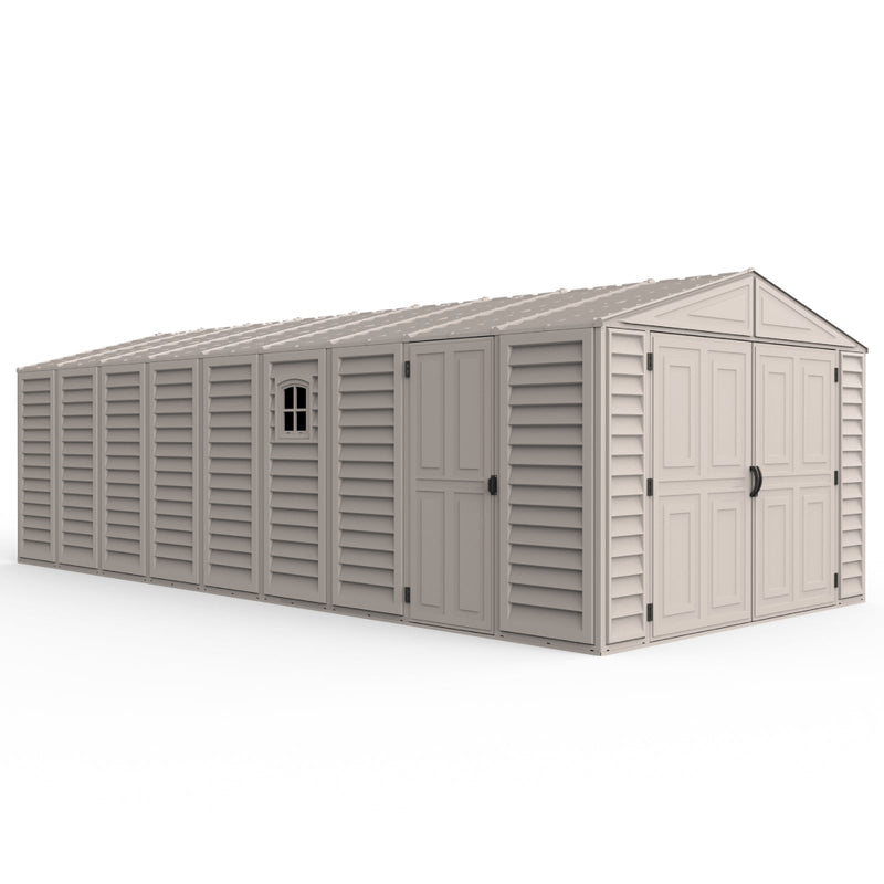 10.5x23 ft Vinyl Garage Shed 15326 01