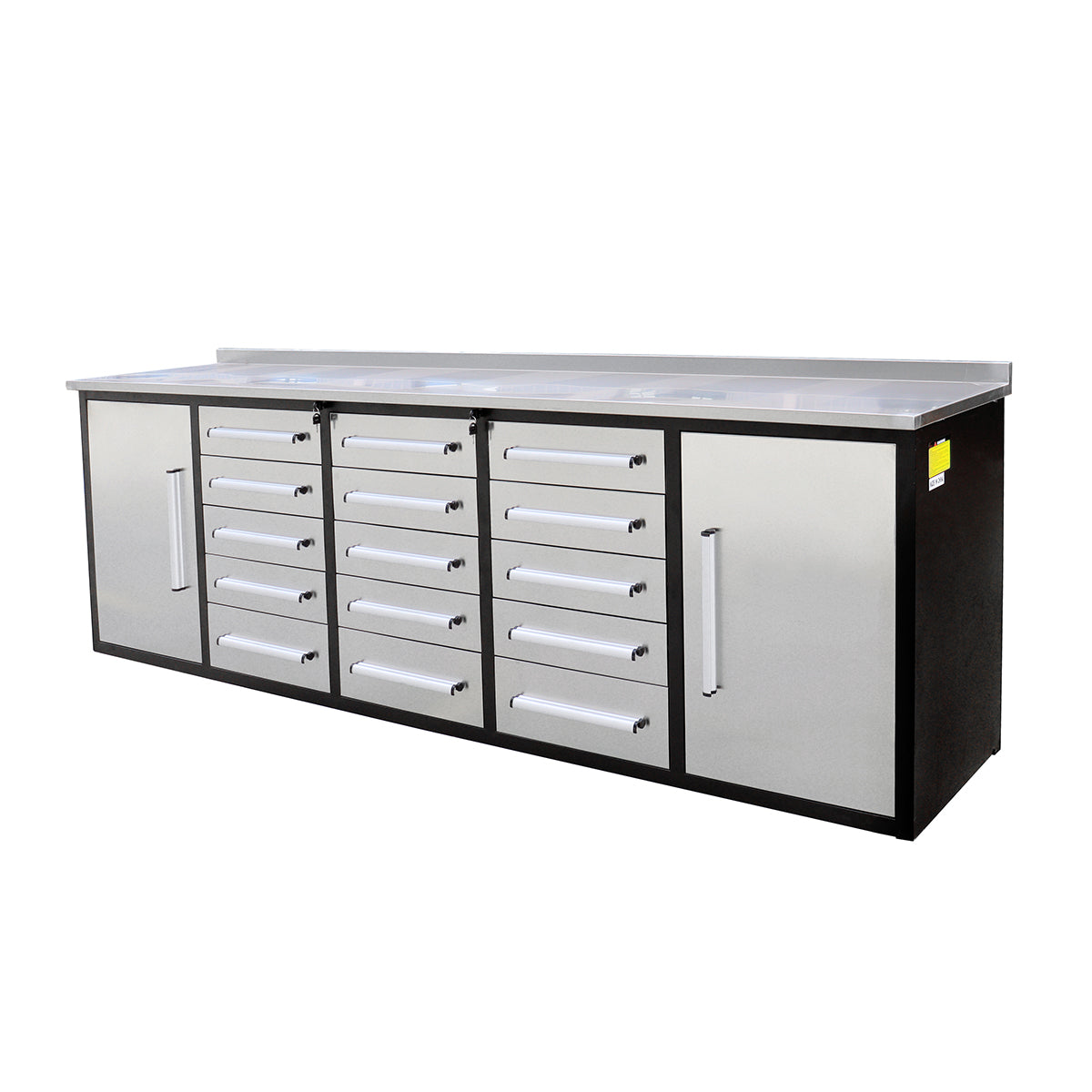 10ft Storage Workbench 15 Drawers with Wheels