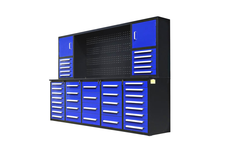 10' Storage Cabinet with Workbench (40 Drawers & 2 Cabinets)