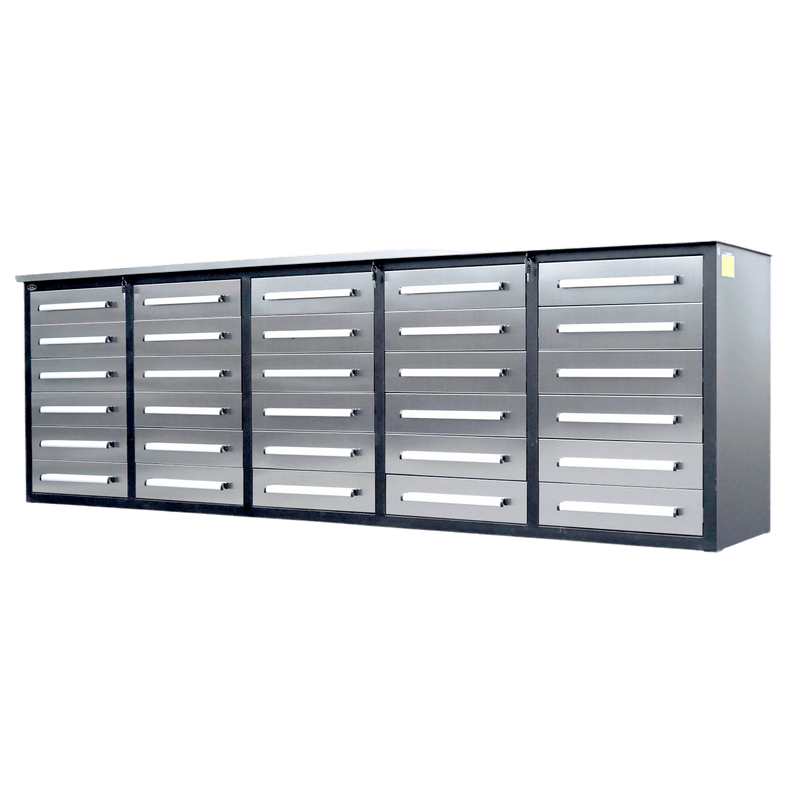 Chery Industrial 10ft Storage Cabinet with 30 Drawers