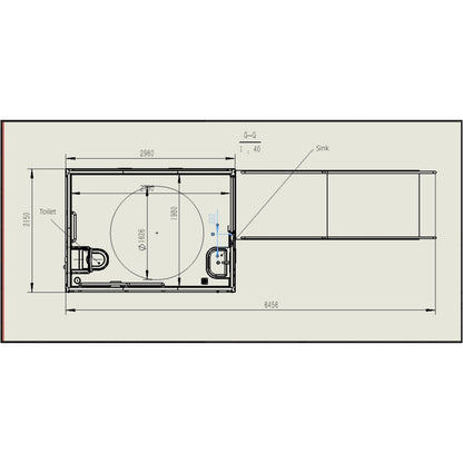 10ft Handicap-Accessible Portable Toilet