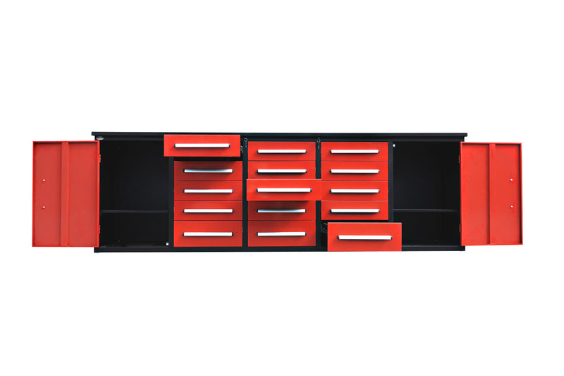 10ft Storage Cabinet (15 Drawers & 2 Cabinets)