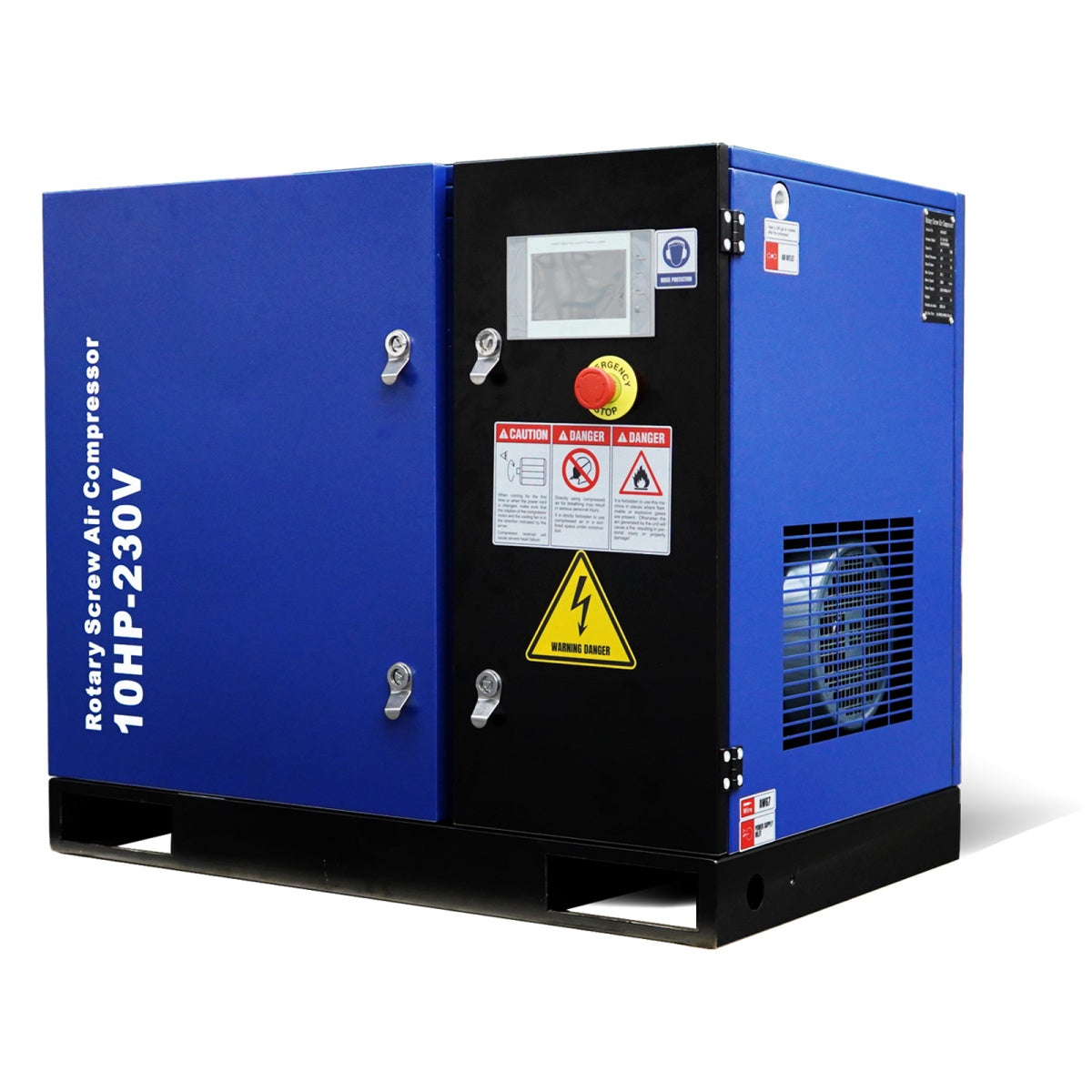 10HP Rotary Screw Air Compressor – 34 CFM, 125 PSI