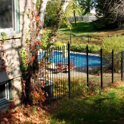 10x7 ft steel fence