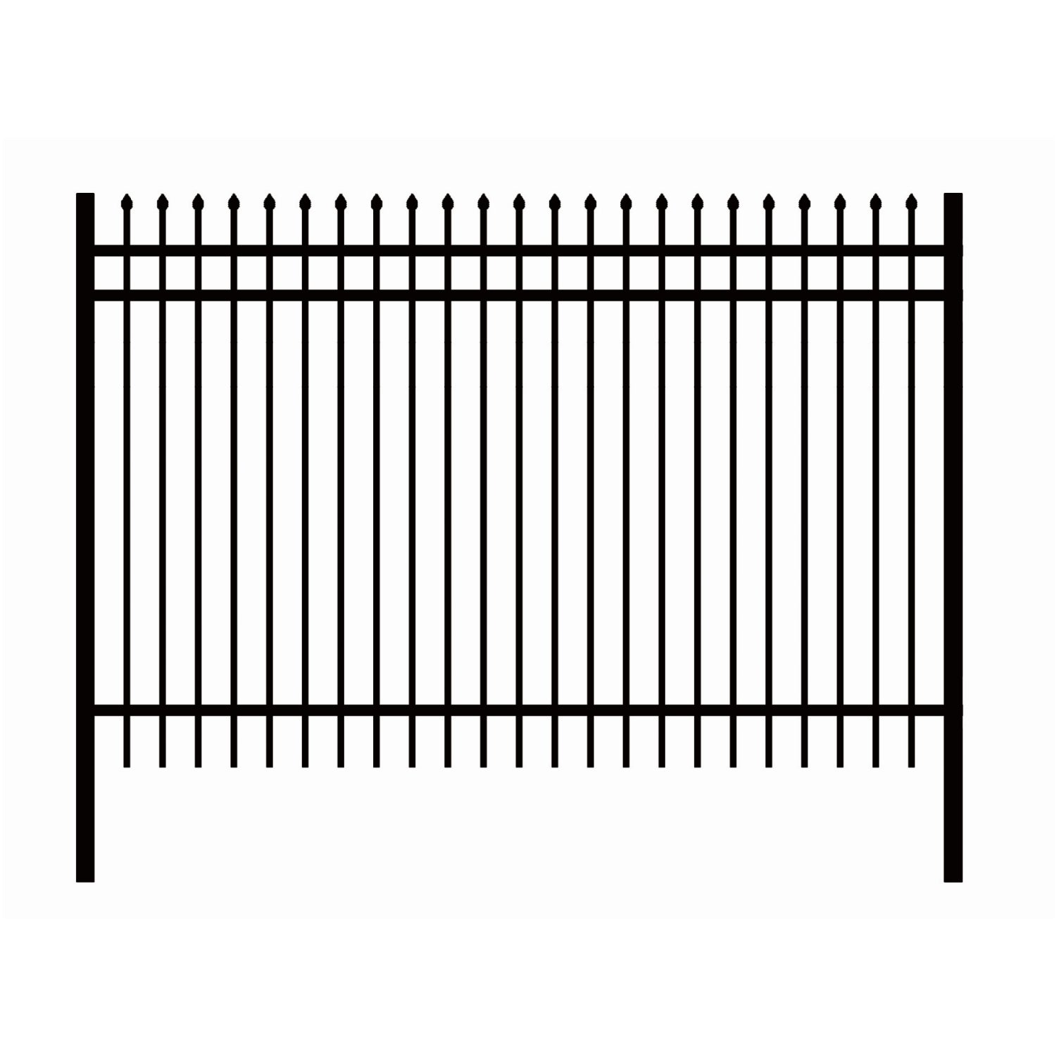 10x7 FT Wrought Iron Site Fencing 30 Pcs