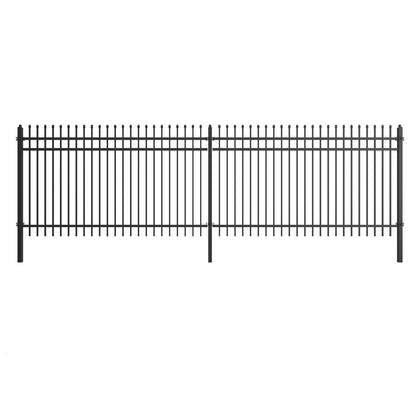 10x7 FT Wrought Iron Site Fencing 2PCS