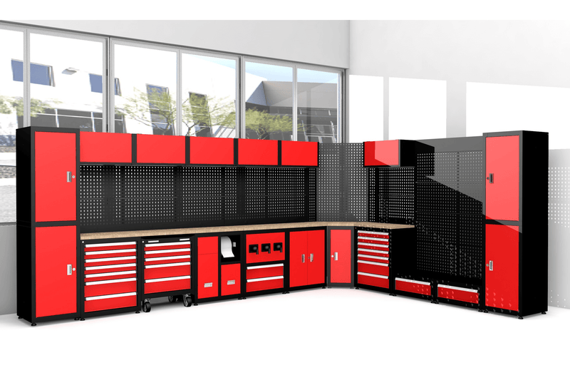 Chery Industrial 11-Piece Steel Workshop Cabinet System
