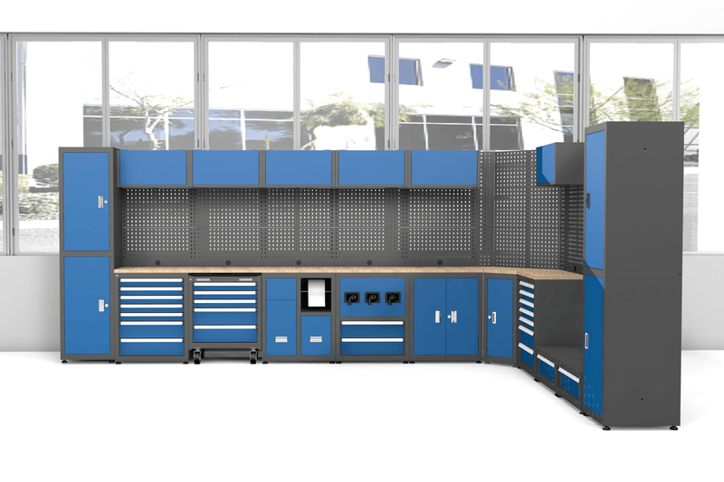 Chery Industrial 11-Piece Steel Workshop Cabinet System