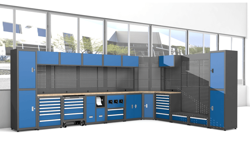 Chery Industrial 11-Piece Steel Workshop Cabinet System