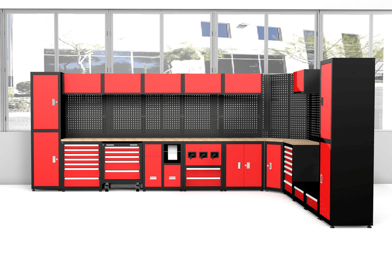 Chery Industrial 11-Piece Steel Workshop Cabinet System