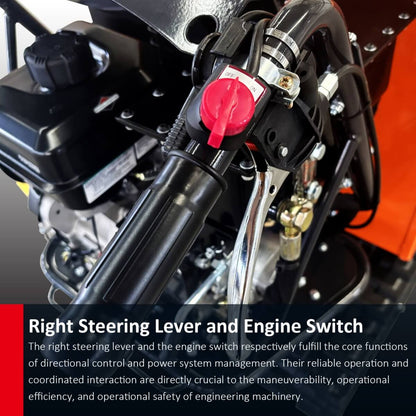 1100lbs Capacity 10HP Gas Powered Track Mini Dumper