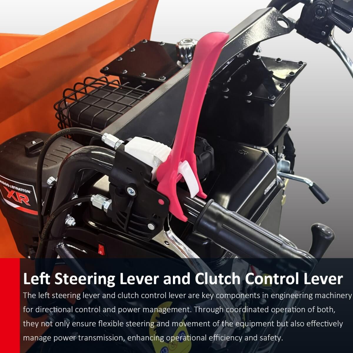 1100lbs Capacity 10HP Gas Powered Track Mini Dumper