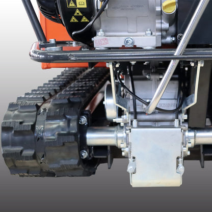 1100lbs Capacity 10HP Gas Powered Track Mini Dumper