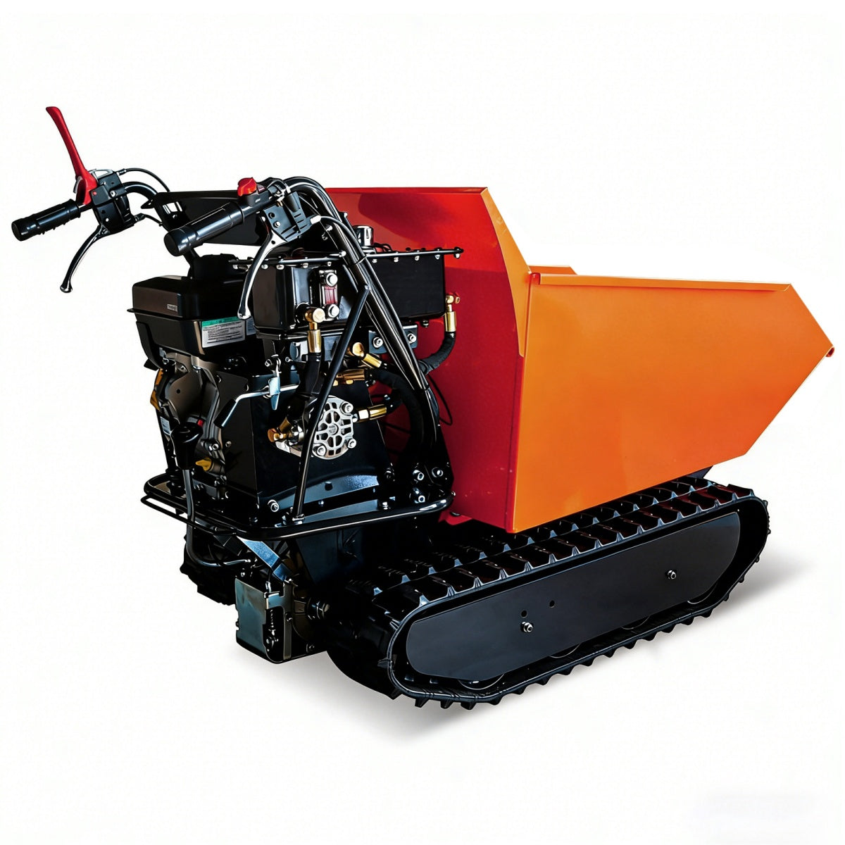 1100lbs Capacity 10HP Gas Powered Track Mini Dumper