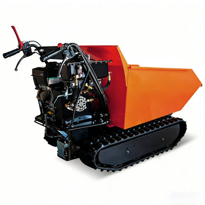 1100lbs Capacity 10HP Gas Powered Track Mini Dumper