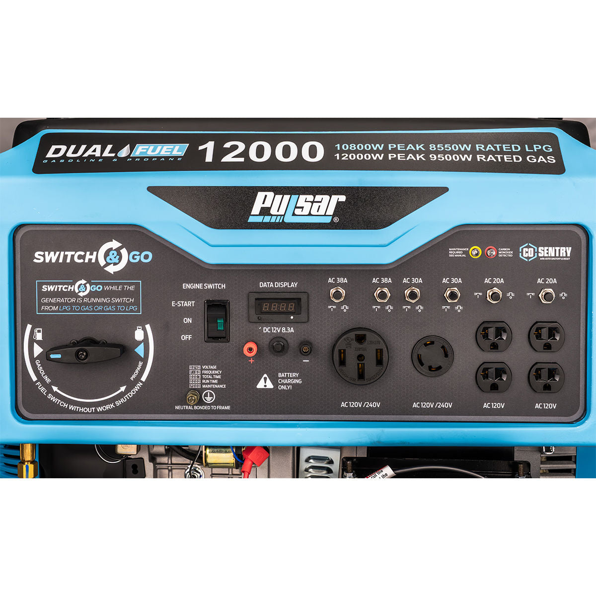 12000W Dual Fuel Generator with CO Sentry