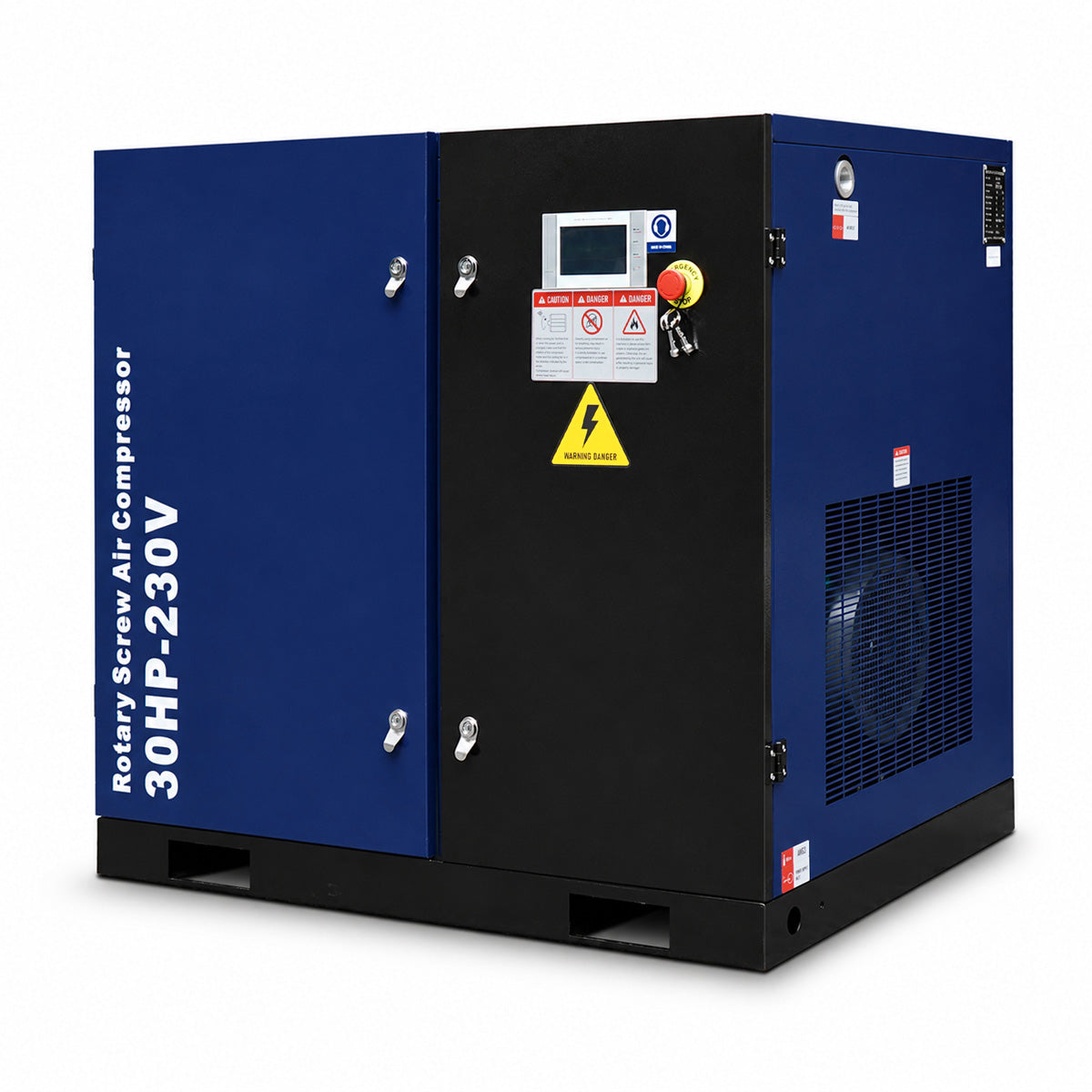 A 30HP-230V rotary screw air compressor 
