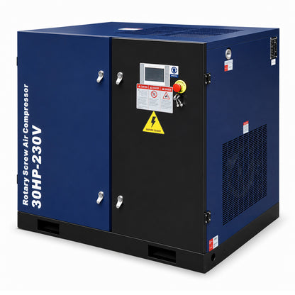 A 30HP-230V rotary screw air compressor 