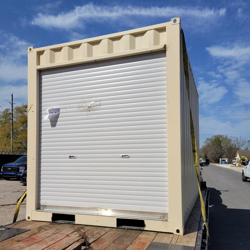 12' Small Cubic Shipping Container, Rollup Door