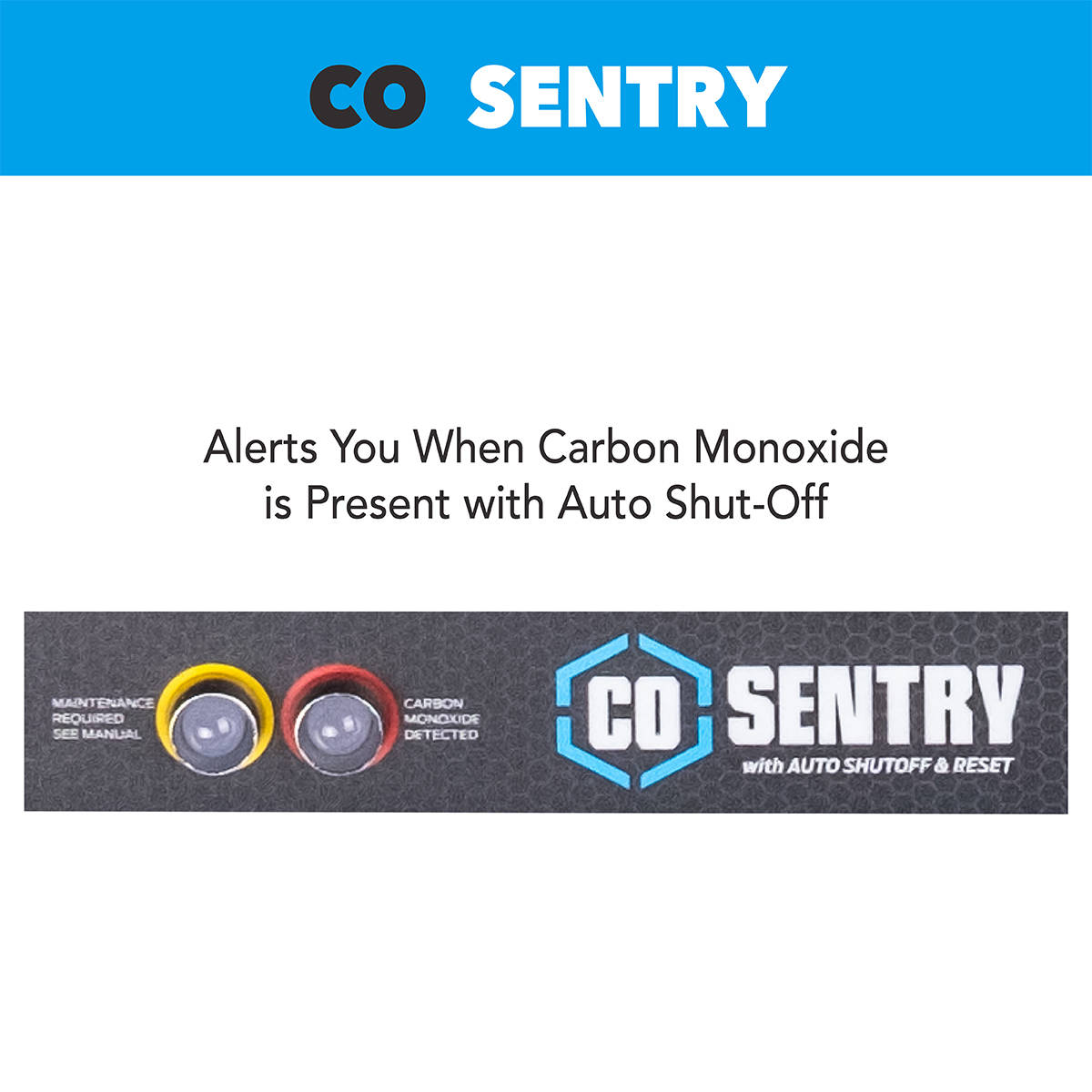 13000W Tri-Fuel Generator with CO Sentry