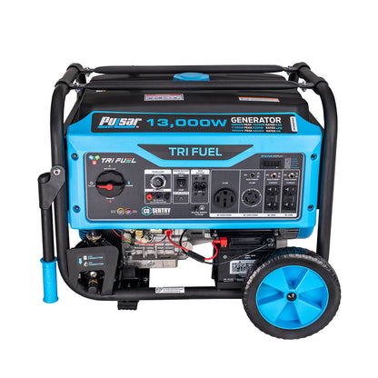 13000W Tri-Fuel Generator with CO sentry