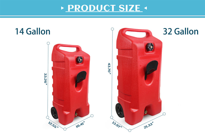 Chery Industrial 14/32 Gallon Portable Fuel Caddy