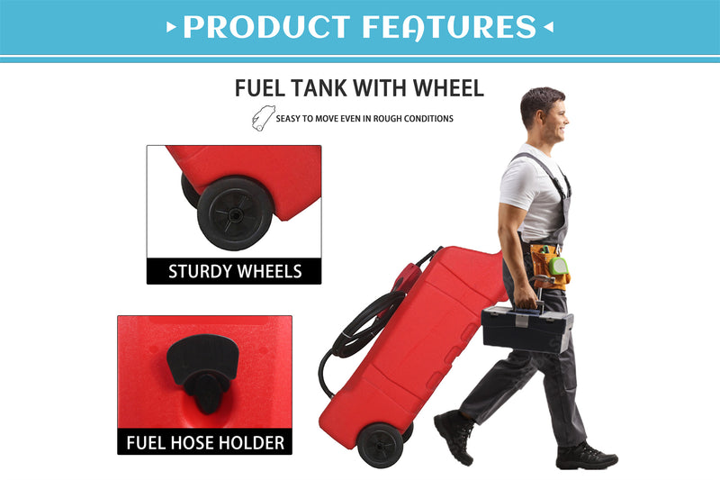 Chery Industrial 14/32 Gallon Portable Fuel Caddy